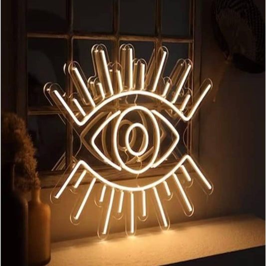 Lovely Bright Large Shining Eye LED Night Light Room Wall Art Decoration