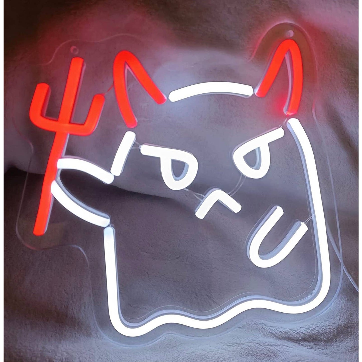 Fun Bright Evil Devil Baby Ghost LED Night Light Room Wall Decoration