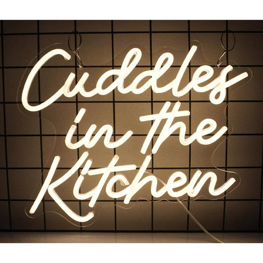 Lovely Warm Bright “Cuddles in the Kitchen” LED Night Light Room Wall Decoration