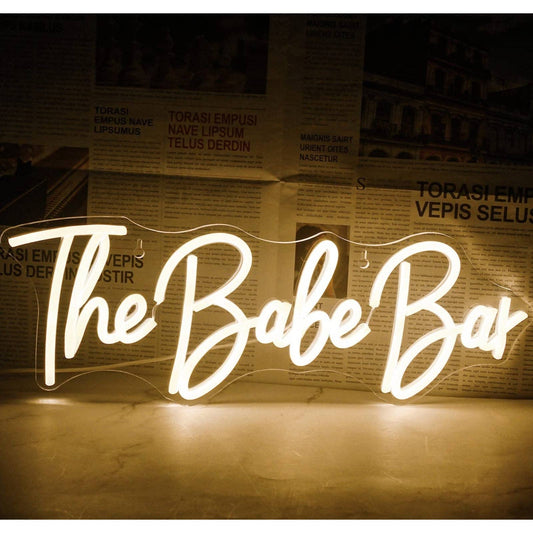 Lovely Bright White “The Babe Bar” LED Night Light Room Wall Decoration