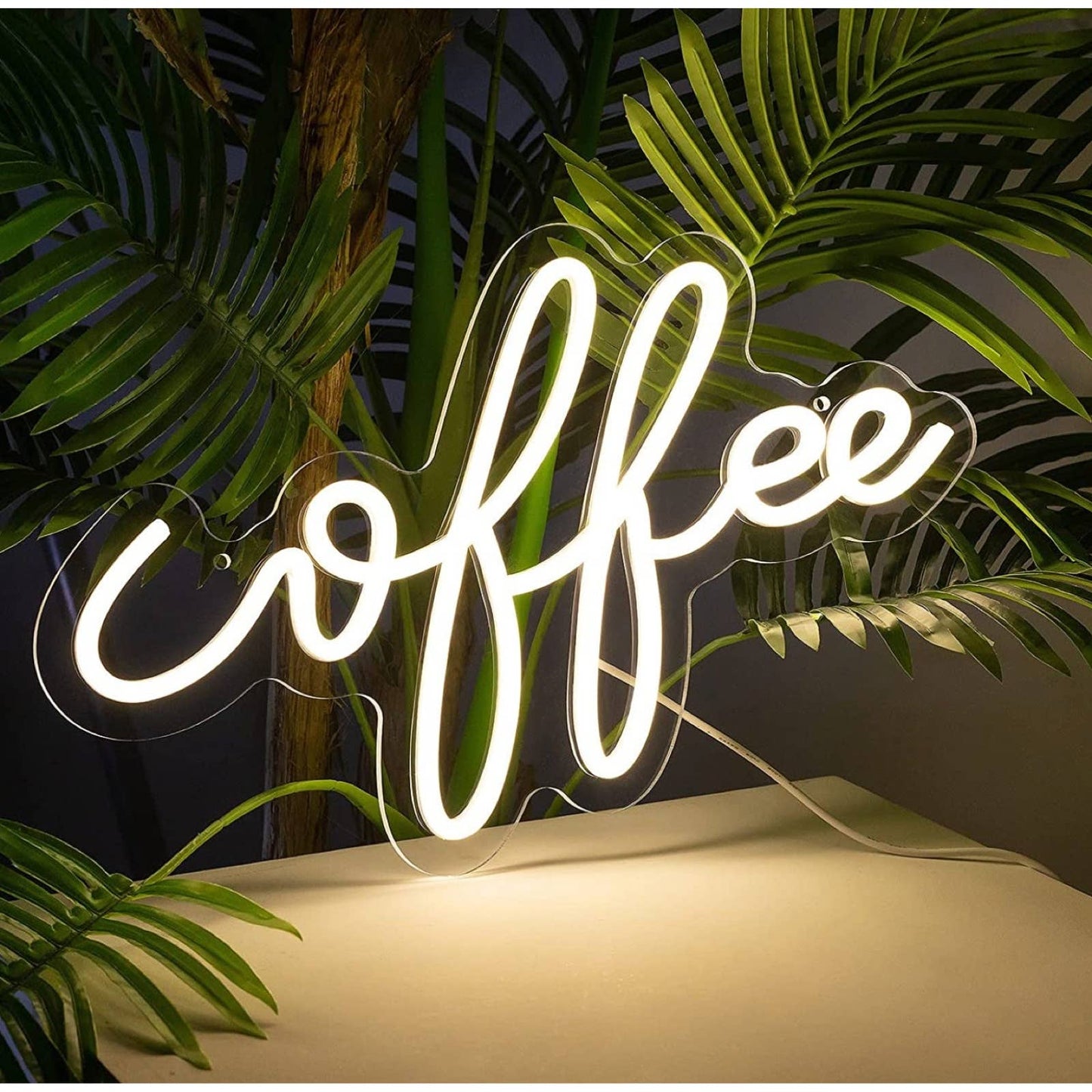 Simple Lovely Bright “coffee” LED Night Light Kitchen Decoration
