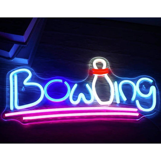 Vivid Bright Color Bowling Pin LED Night Light Room Wall Decoration