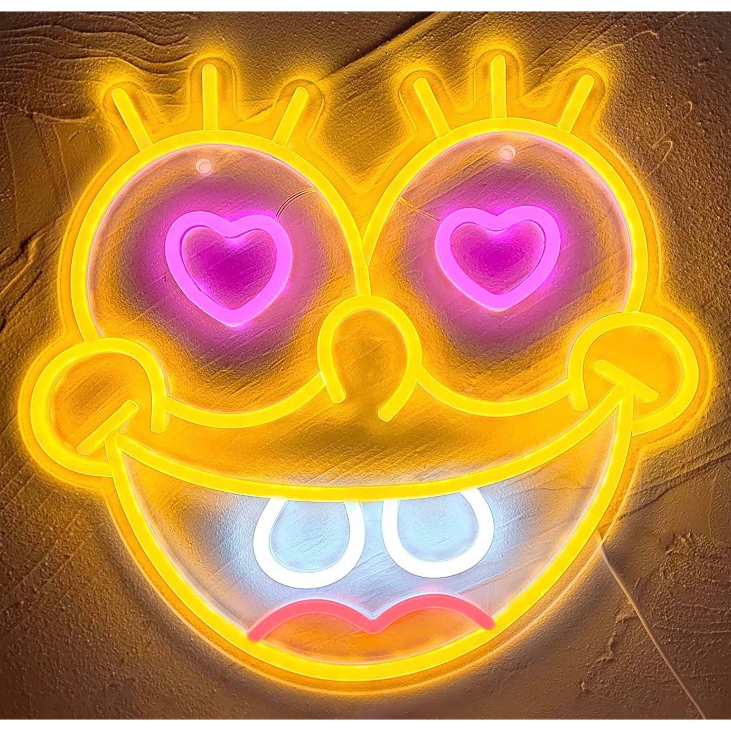 Fun Bright Love Heart Eyed SpongeBob SquarePants LED Night Light Room Decor
