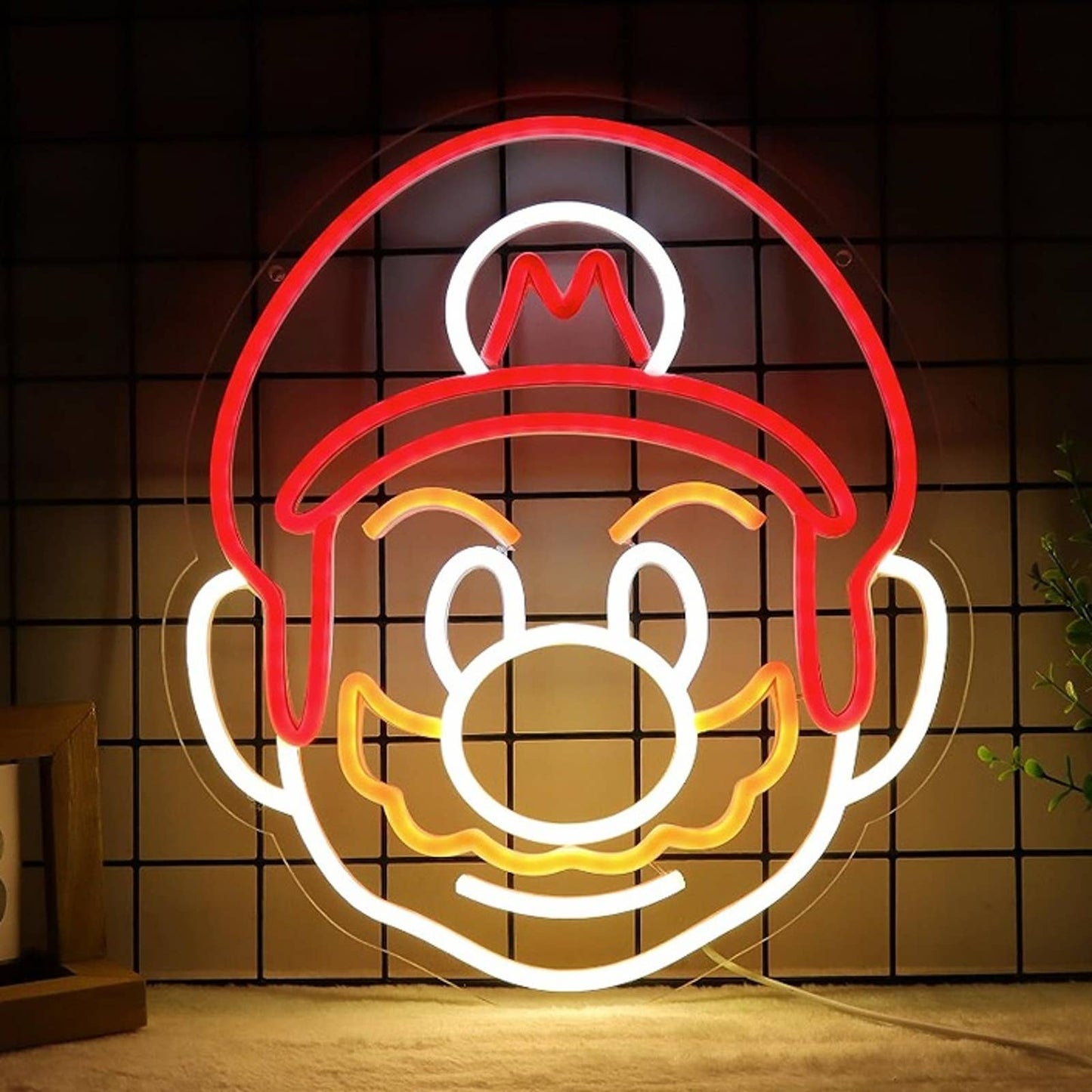 Vivid Bright Quality Super Mario Bros LED Night Light Video Game Room Decor
