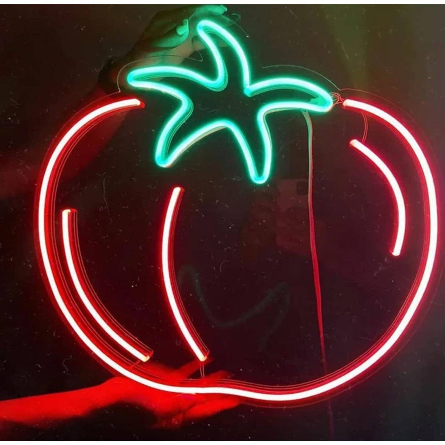 Tasty Bright Red Tomato LED Night Light Fruit Room Wall Decoration