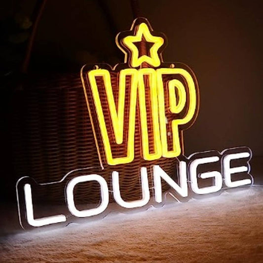 Vivid Bright Yellow Star VIP Lounge LED Night Light Room Wall Decoration