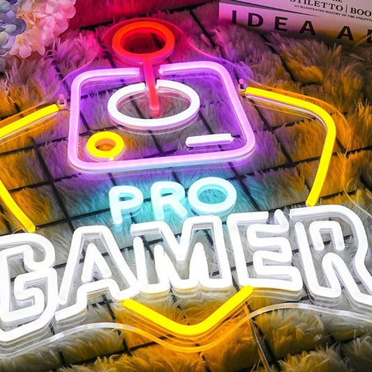 Fun Bright Pro Gamer Arcade Joystick LED Night Light Game Room Decor