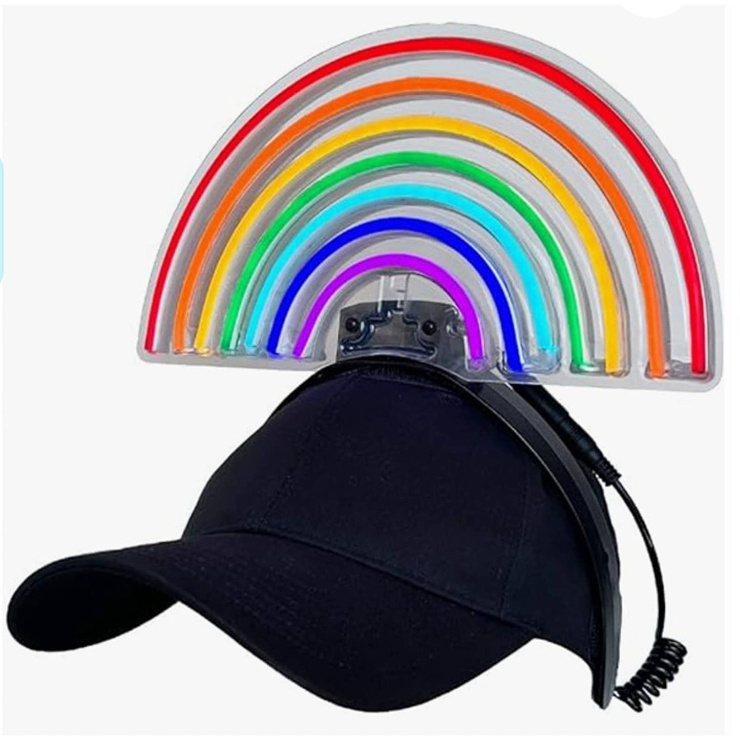 Fun Bright Rainbow LED Hat Light