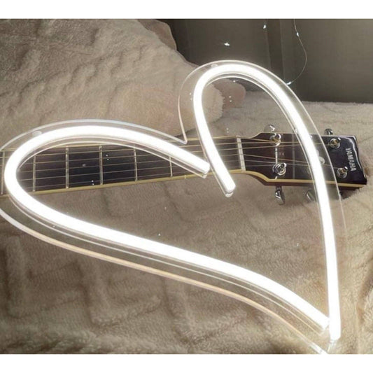 Quality Cool White Heart LED night Light Room Wall Decoration