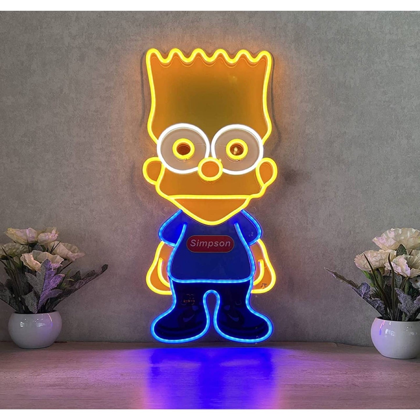 Quality Bright Bart Simpson LED Night Light Bartholomew JoJo Springfield Decor