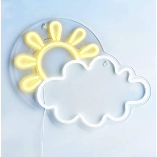Adorable Bright Sun & Cloud LED Night Light Room Wall Decoration