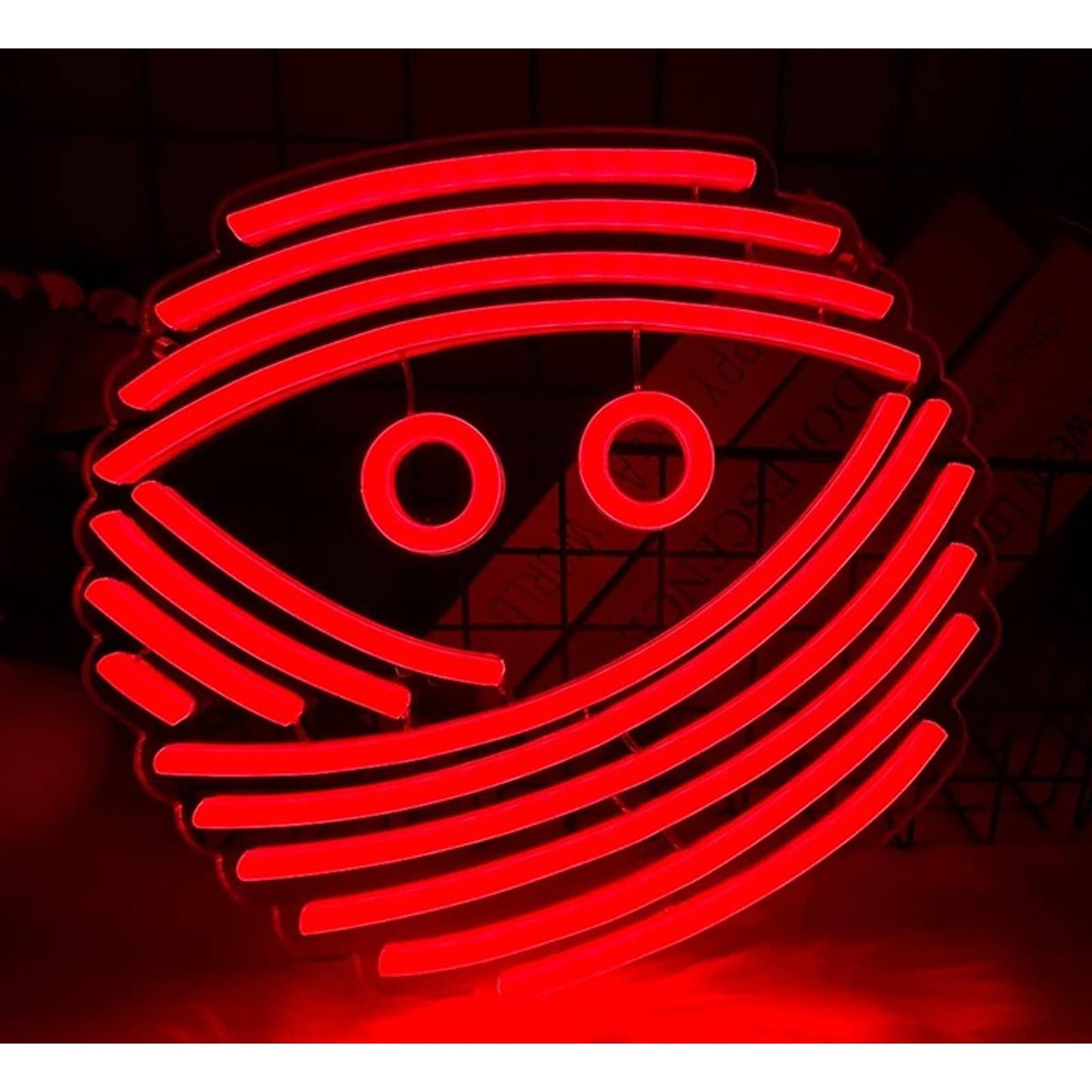 Spooky Bright Red Mummy Ghost LED Night Light Halloween Decor