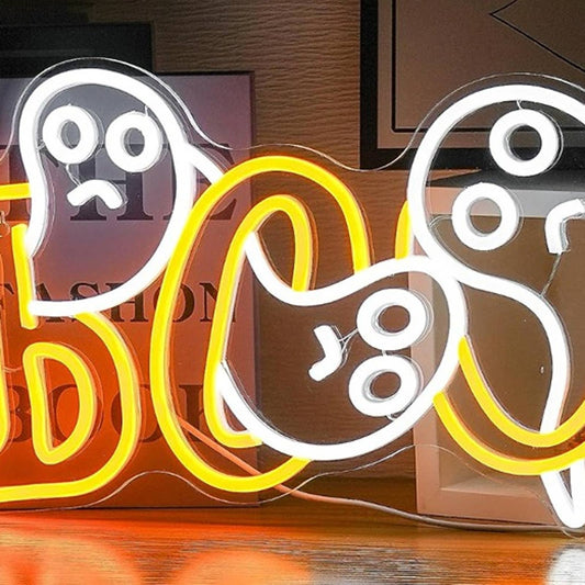 Spooky Bright 3 Ghost Boo LED Night Light Halloween Decoration