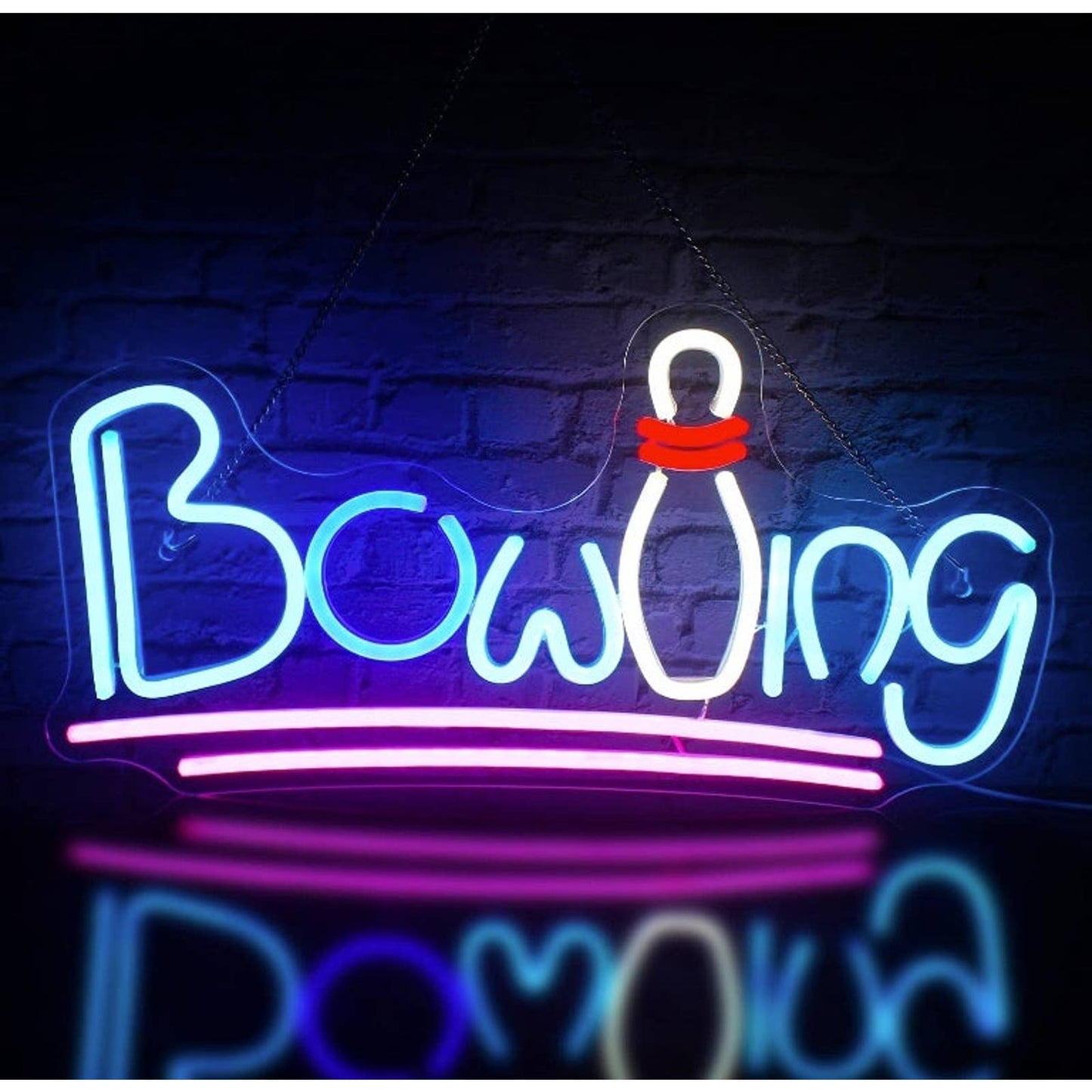 Vivid Bright Color Bowling Pin LED Night Light Room Wall Decoration