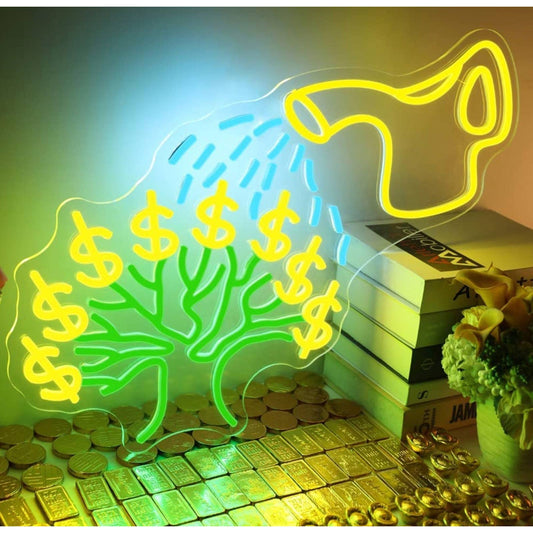 Fun Bright Money Tree LED Night Light Room Wall Decoration