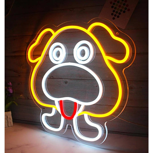 Adorable Bright Warm Puppy Dog LED Night Light Room Wall Decor