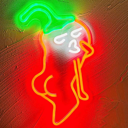 Fun Bright Hot Pepper Lady LED Night Light Room Wall Decoration