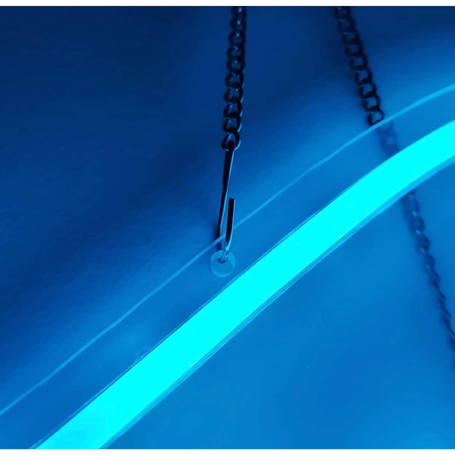 Lovely Blue Detailed Whale 2 LED Night Light Ocean Aqua Art Decoration