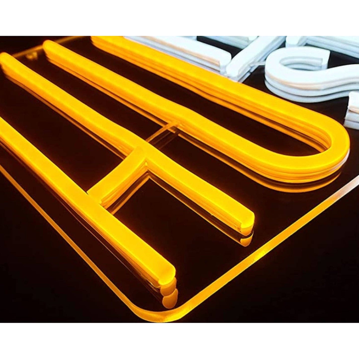 Bright Cool / Warm White Humble Hustle Slash LED Night Light Motivation Decorati
