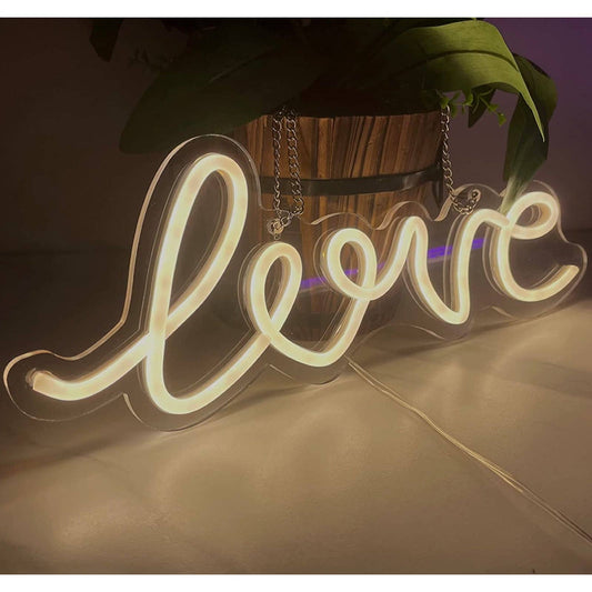 Lovely Warm White Love Heart LED Night Light Romantic Room Wall Decoration
