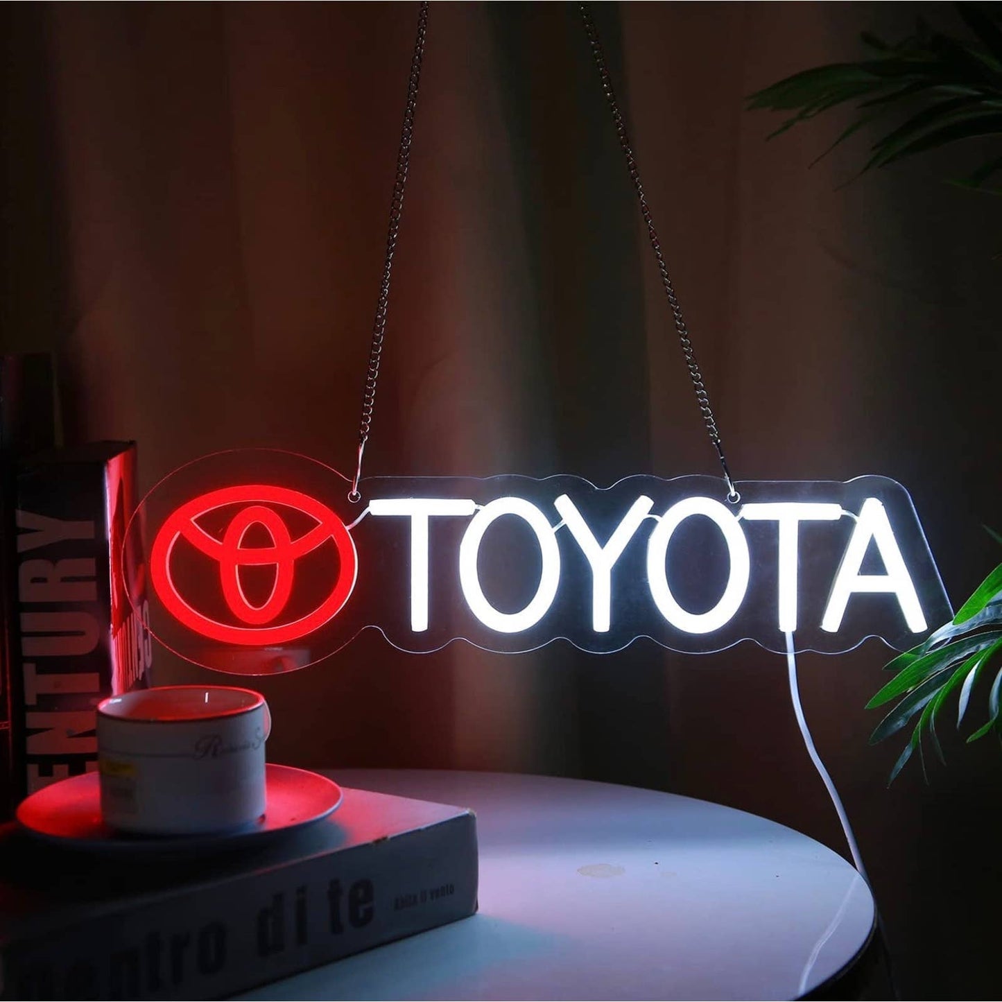 Bright Toyota Automotive Logo LED Night Light Car Dealer Garage Decor