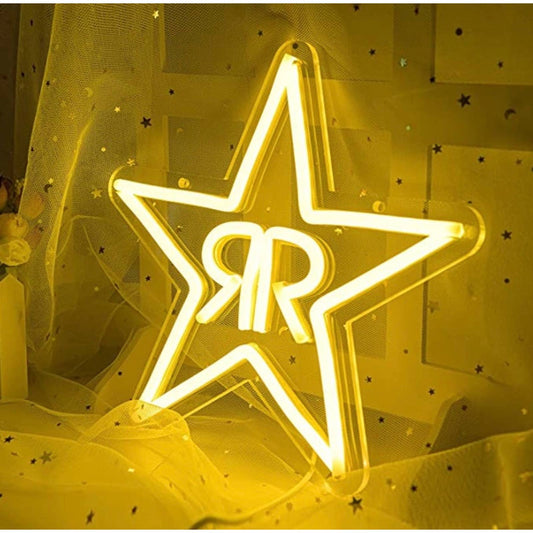 Vivid Bright Yellow Rockstar Energy Drink LED Night Light Room Wall Decoration