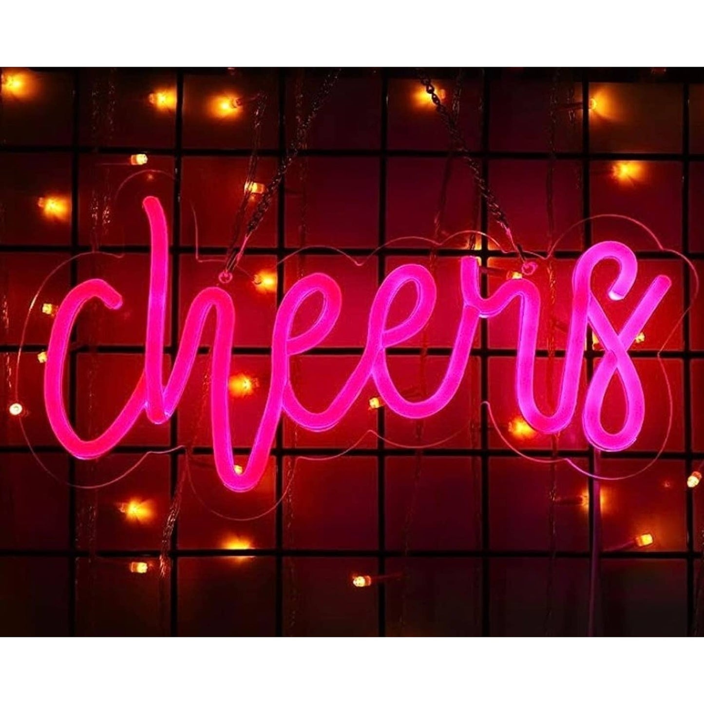 Lovely Vivid Bright Cheers LED Night Light Room Wall Decoration