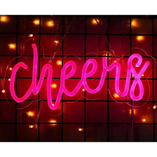 Lovely Vivid Bright Cheers LED Night Light Room Wall Decoration