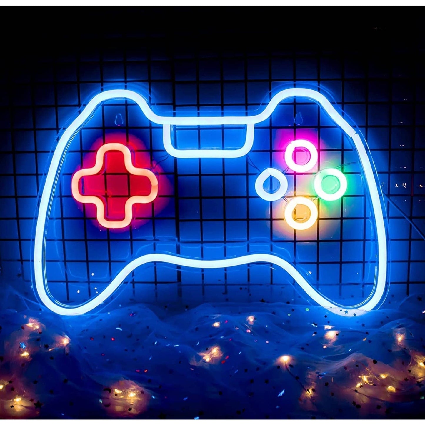 Fun Bright Colorful Playstation Xbox Game Controller LED Light Game Room Decor