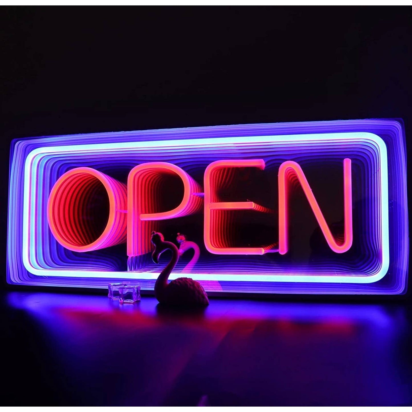 Bright Mesmerizing Tunnel OPEN LED Light Store Business Wall Sign