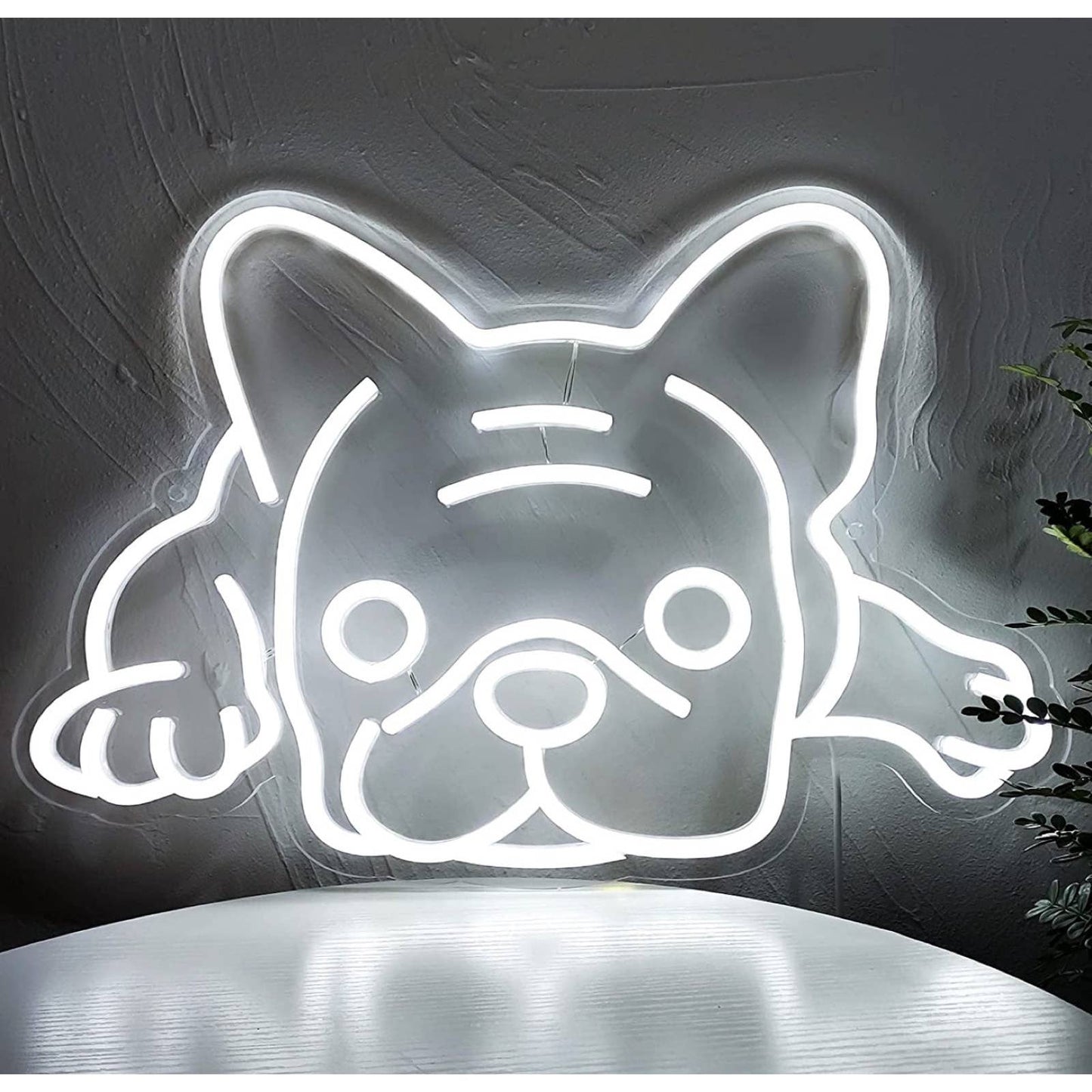 Super Adorable Bright White Chilling Frenchie French Bulldog LED Night Light