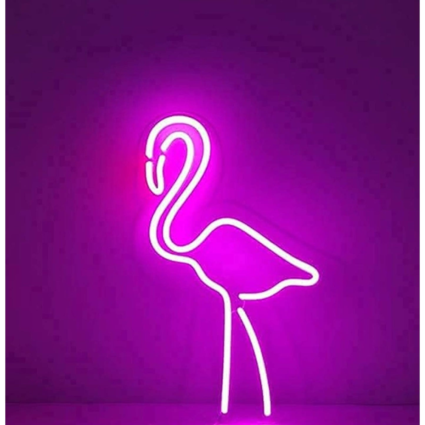Tall Vivid Bright Thin Flamingo LED Night Light Room Wall Decoration