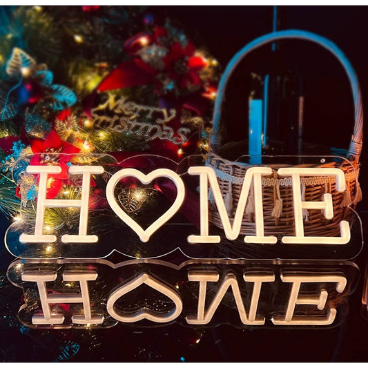 Lovely Bright White Home Heart LED Night Light Room Wall Decor
