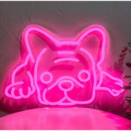 Super Adorable Bright White Chilling Frenchie French Bulldog LED Night Light