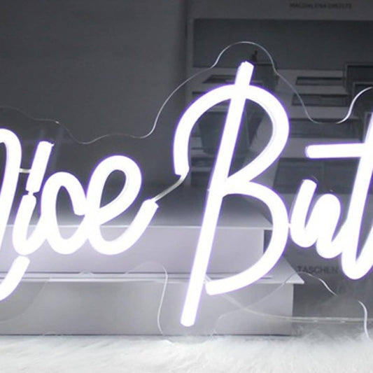 Funny Bright White “Nice Butt” LED Night Light Room Wall Decor