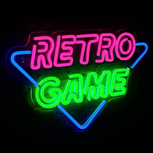 Vivid Fun Bright Retro Game LED Night Light Arcade Room Wall Decoration