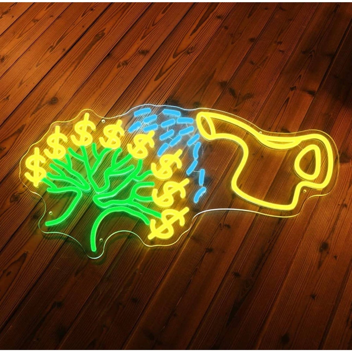 Fun Bright Money Tree LED Night Light Room Wall Decoration