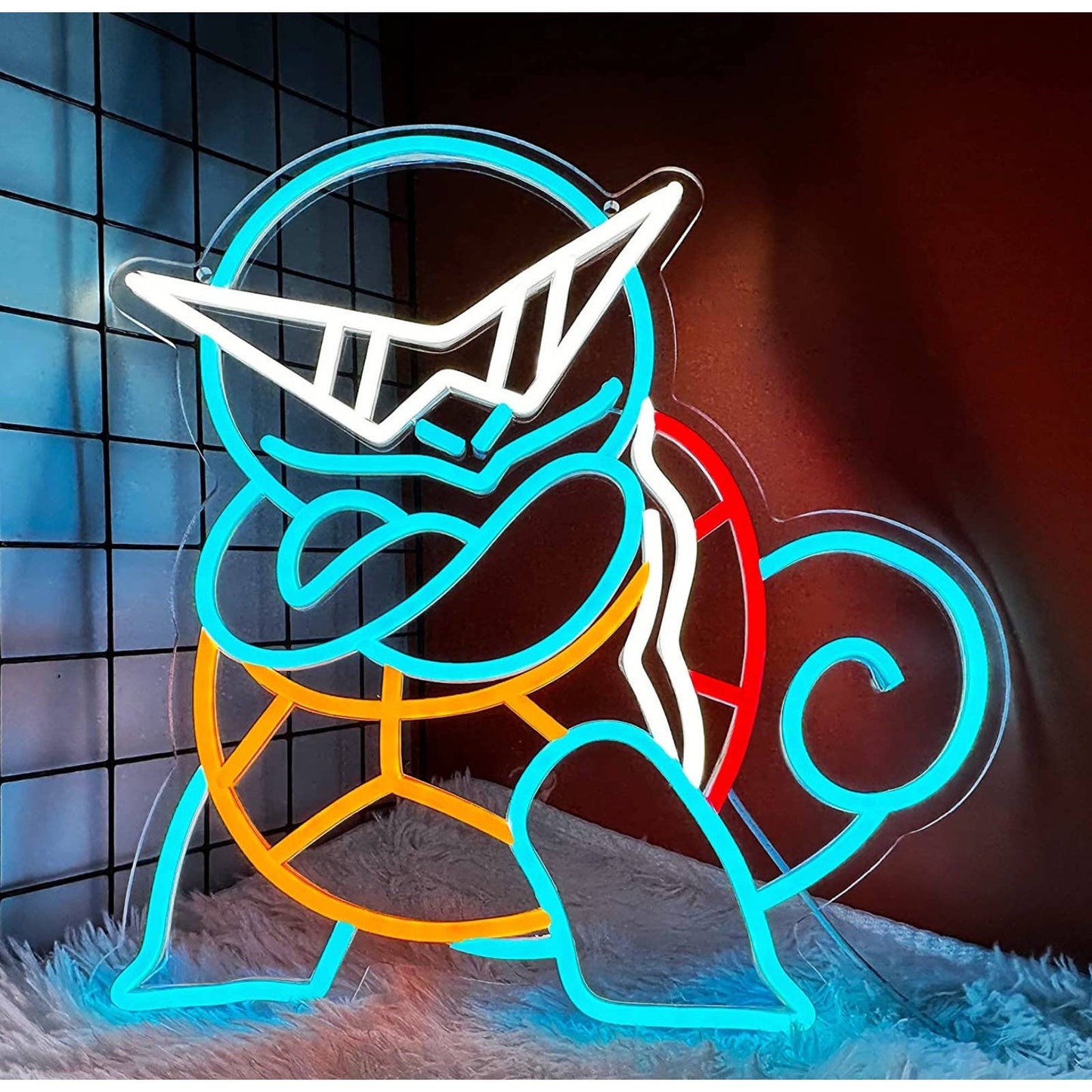 Fun Bright Cool Squirtle Pokemon LED Night Light Room Wall Decoration