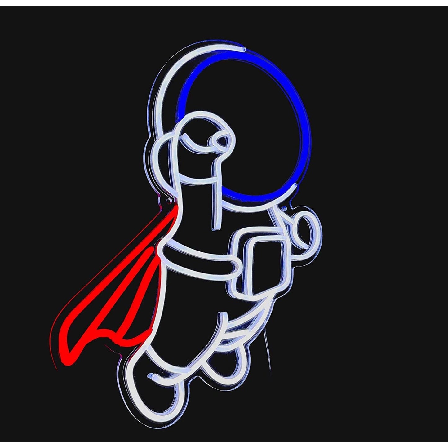 Fun Bright Cute Baby Superman Astronaut Super Hero LED Night Light Wall Decor 2