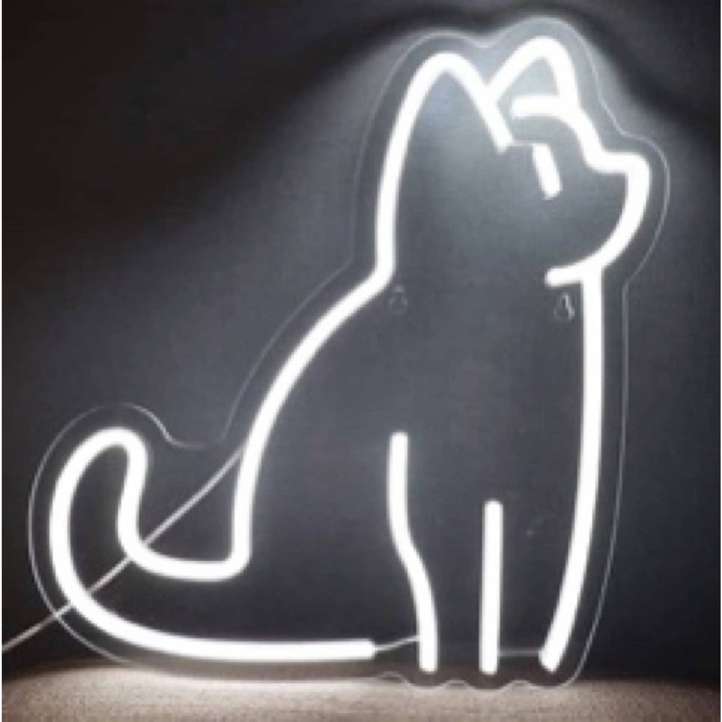 Adorable Bright White Kitty Cat LED Night Light Room Wall Art Decor