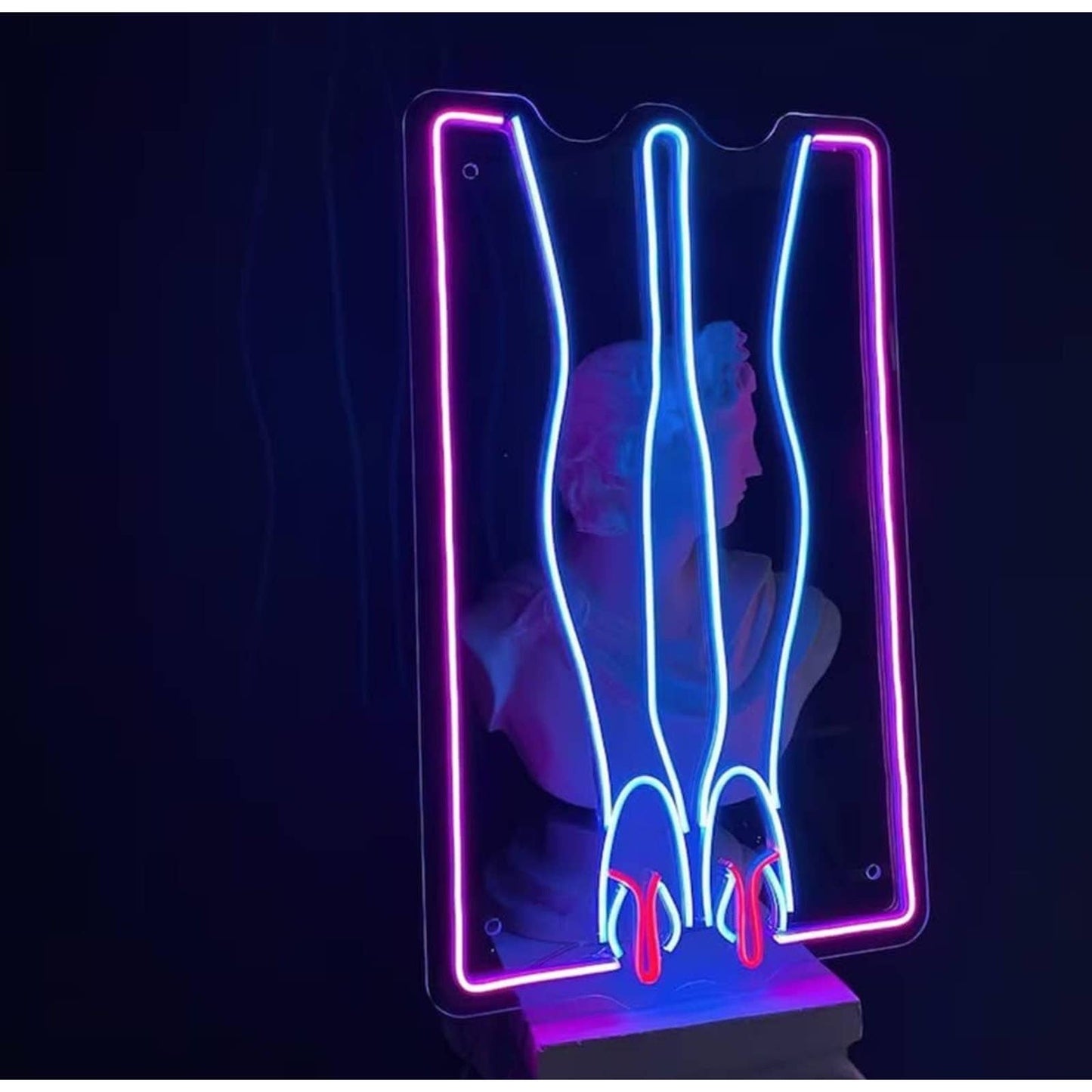 Lovely Lady Legs in Heels LED Night Light Room Wall Art Decoration