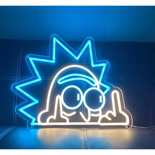 Fun Bright Rick and Morty LED Night Light Cartoon Room Wall Decoration