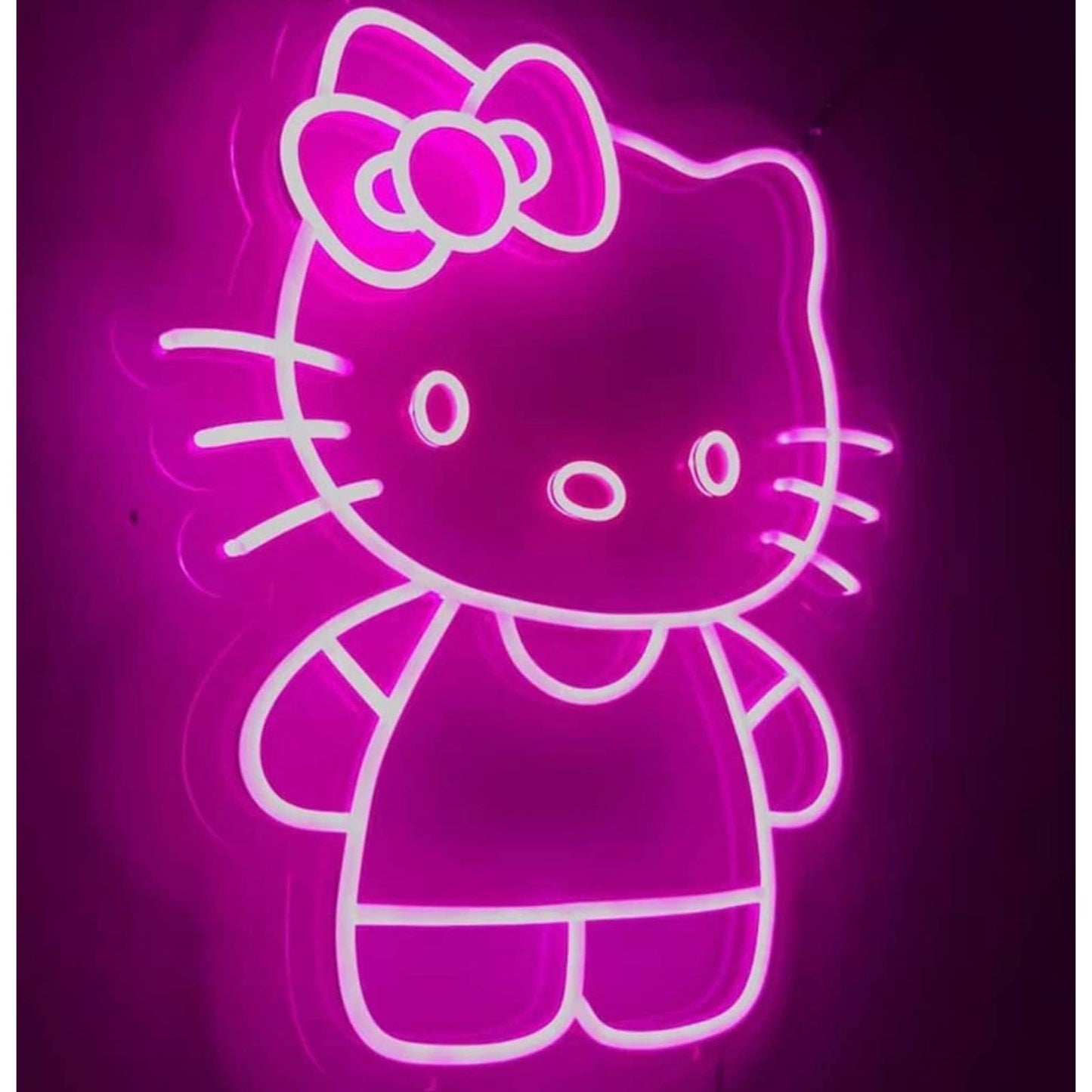 Lovely Bright Pink Hello Kitty LED Night Light Japan Anime Decoration