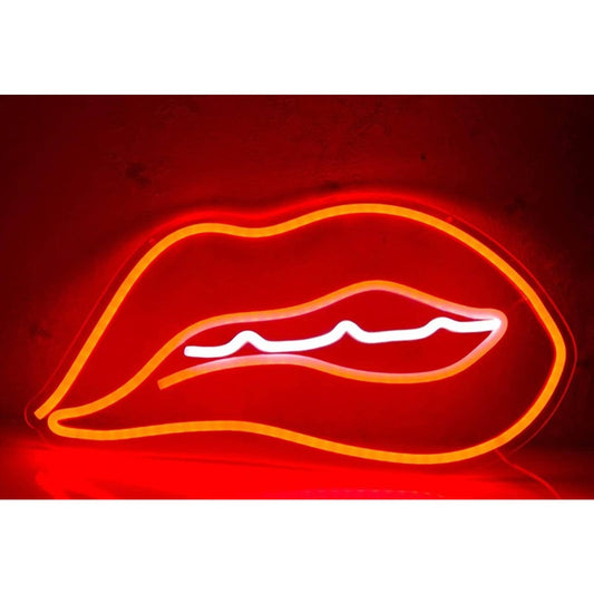 Vivid Bright Quality Lips & Teeth LED Night Light Room Wall Decor