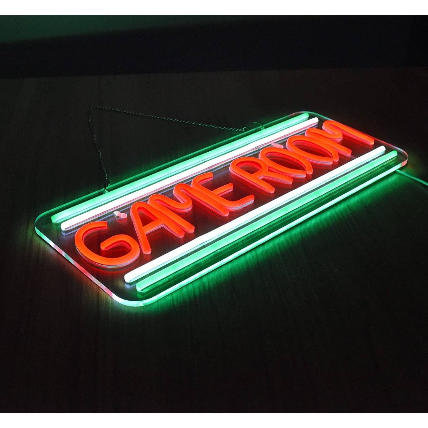 Retro Green / White / Red Game Room LED Night Light Room Wall Decoration