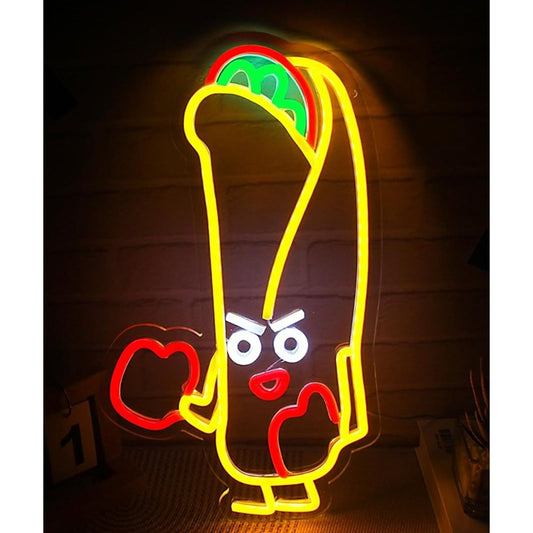 Fun Bright Boxing Soft Taco LED Night Light Room Wall Decor