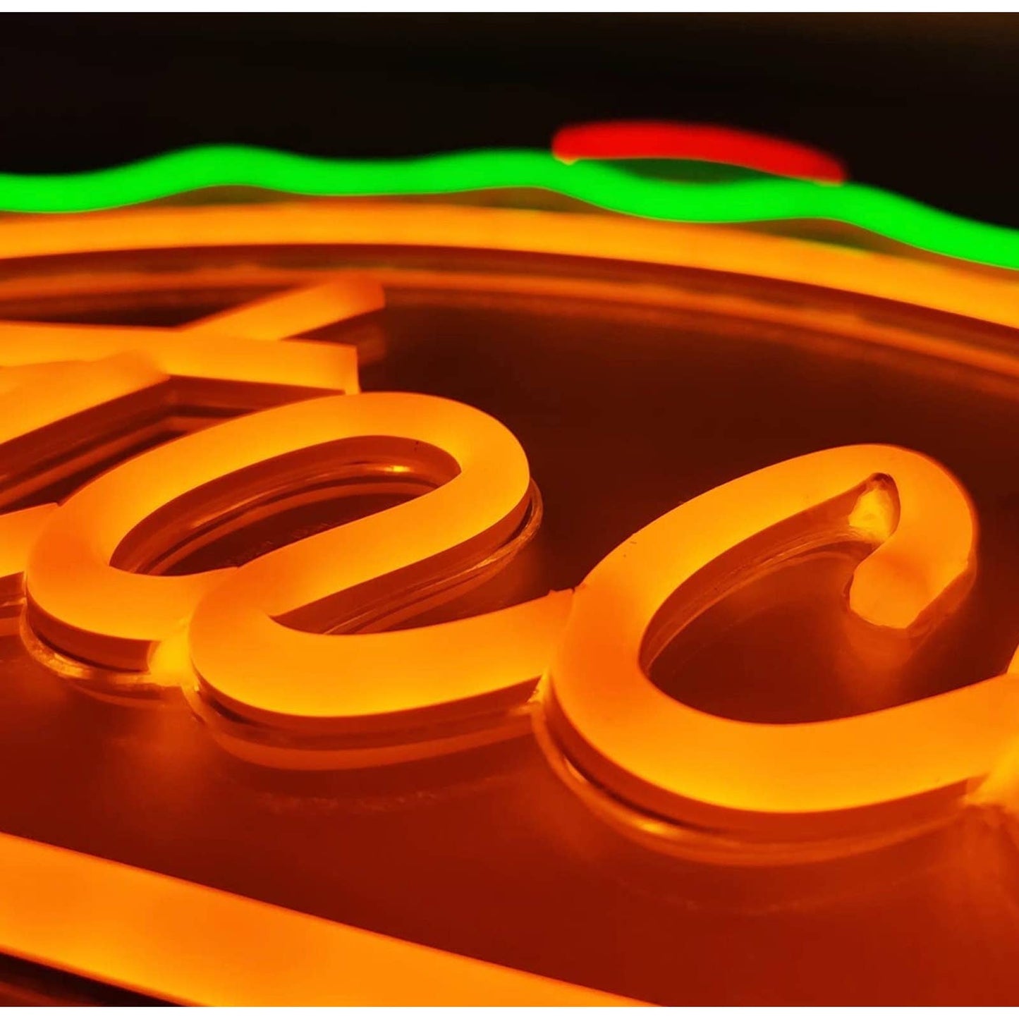 Tasty Bright Colorful Taco LED Food Light Room Wall Restaurant Decoration