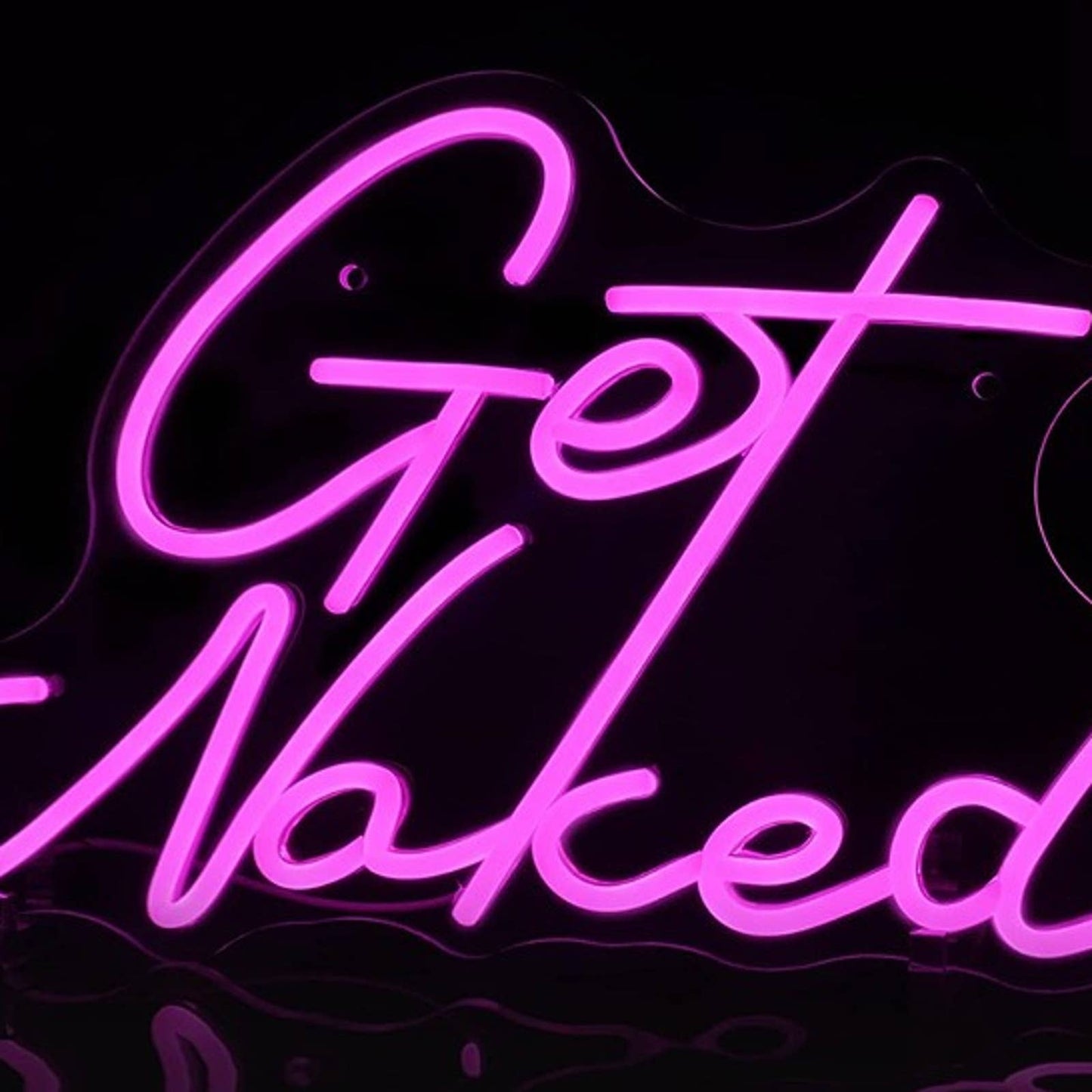 Fun Bright Pink Get Naked LED Night Light Room Wall Decoration