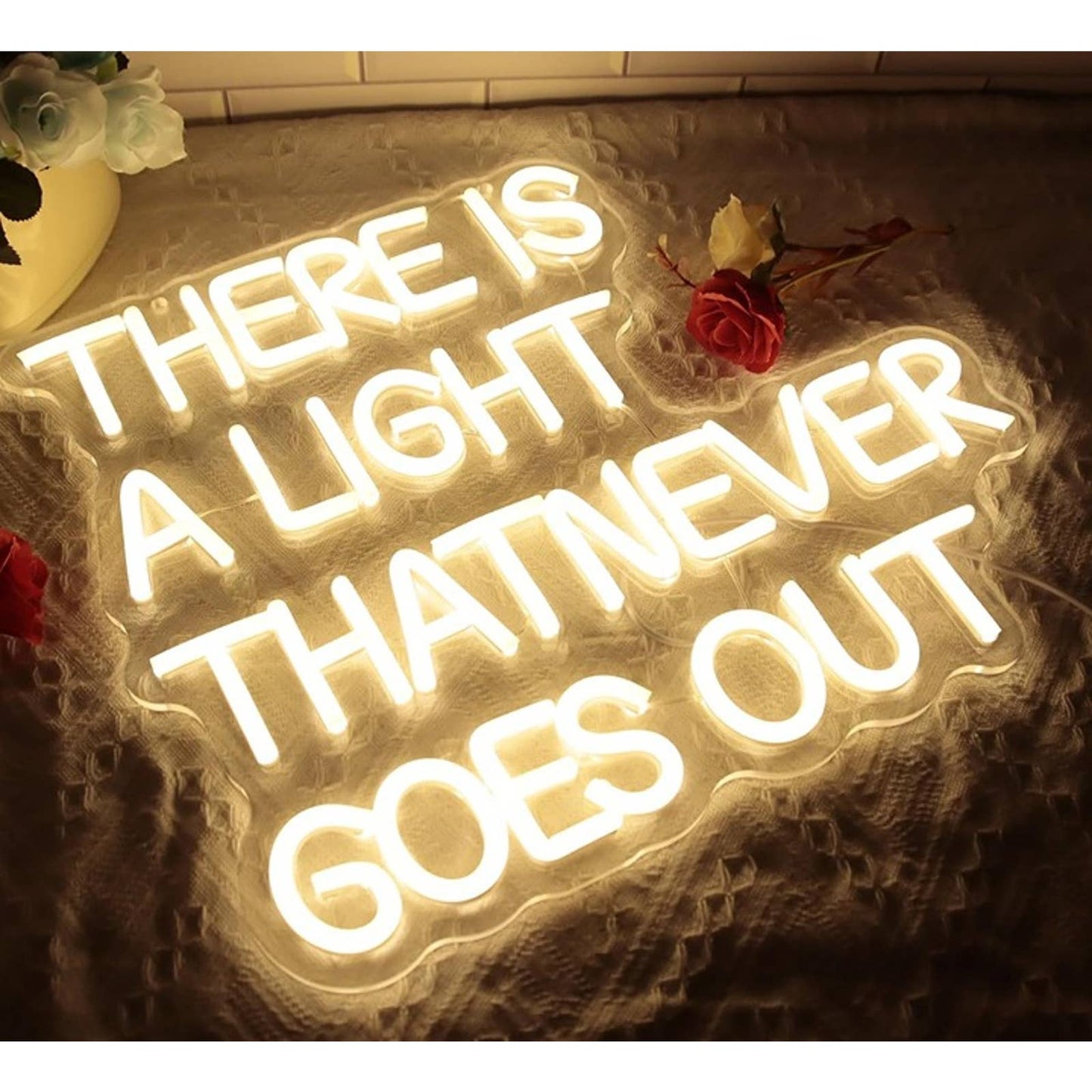 Lovely Warm Bright “There is a Light That Never Goes Out” LED Light