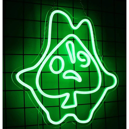 Fun Bright Green Legend of Zelda Korok Leaf Mask LED Light